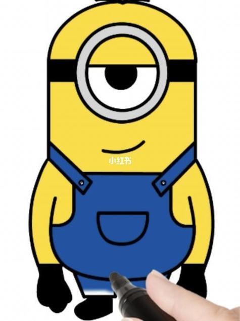 小黄人简笔画每天一幅简笔画可爱小黄人详细过程加上色小黄人鲍勃简笔