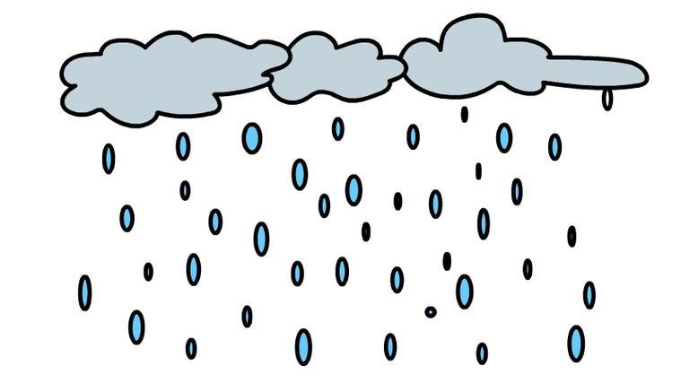 糖果雨简笔画图片