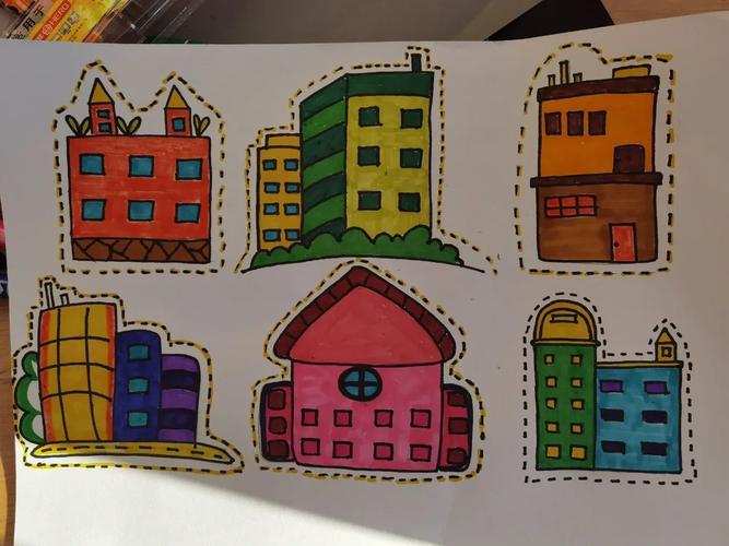小楼房简笔画