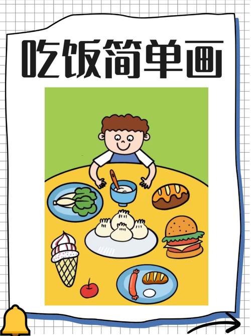 吃饭简笔画吃饭简笔画是一种简单却富有趣味的绘画方式