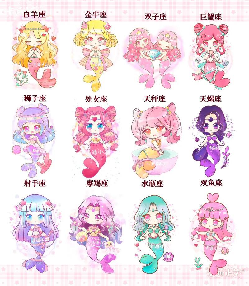 十二星座画怎么画最简单又可爱抖音