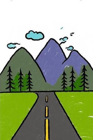 公路简笔画