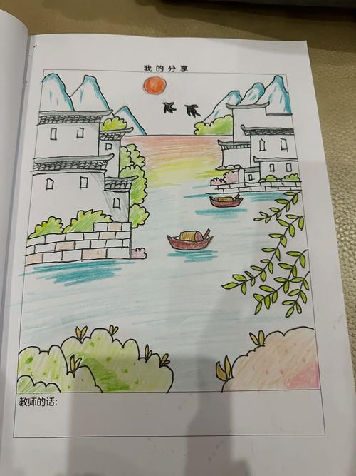 江南水乡苏州简笔画