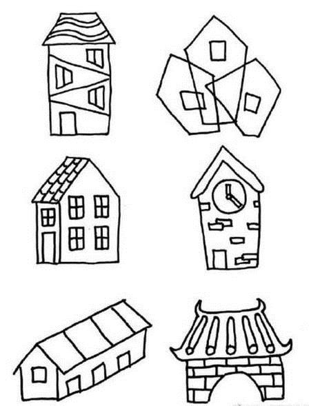 住宅简笔画住宅简笔画图片