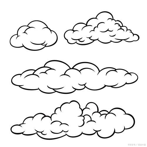 画云朵简笔画是个超治愈的小任务呢特别适合放松心情的时候动手试试