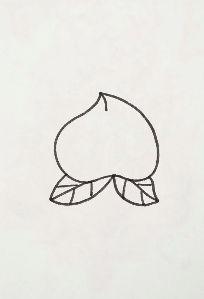 桃子简笔画桃子怎么画画画简笔画一起学画画抖音