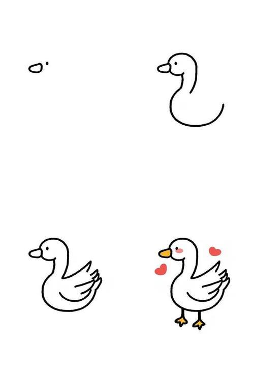 鹅简笔画