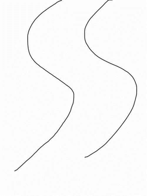 s路的简笔画