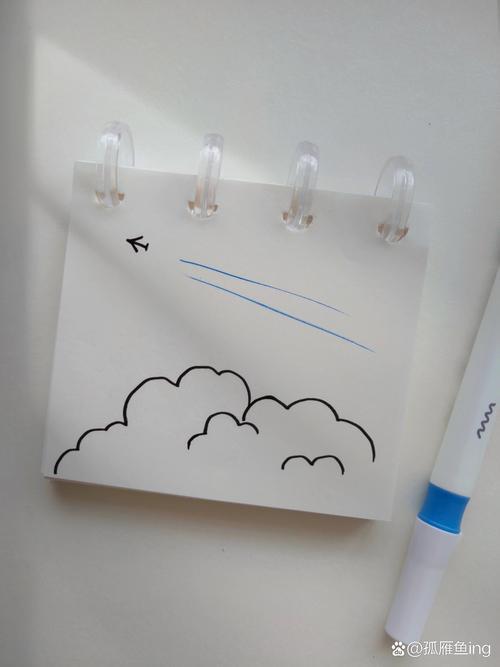 挑战画画100幅13简单的天空简笔画