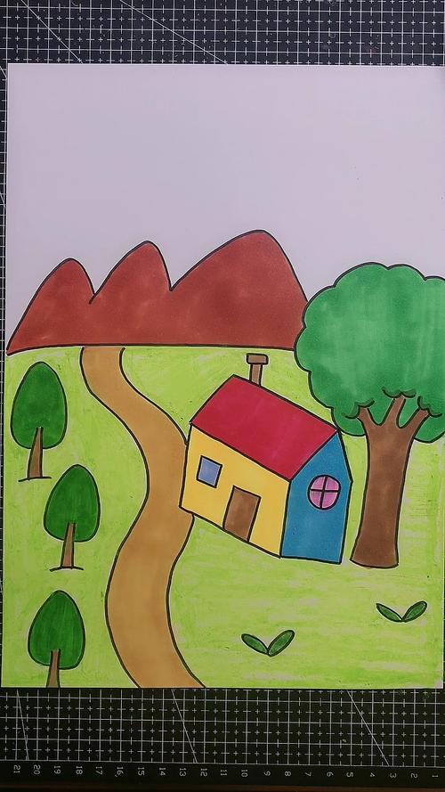 简笔画家乡的小房子