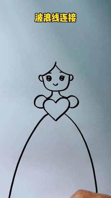 简笔画公主跟着学画画一起学画画