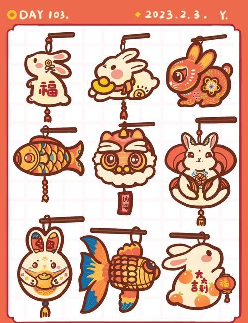 元宵节灯笼简笔画教程
