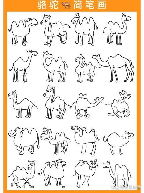 骆驼简笔画
