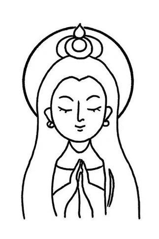 观音简笔画
