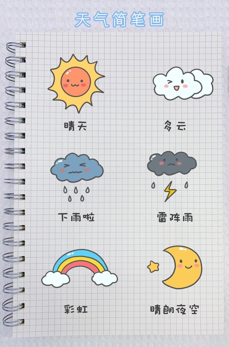 天气简笔画一学就会的简笔画简笔画画画抖音