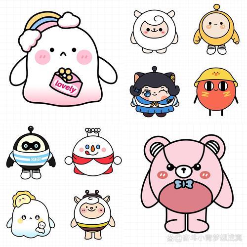 简笔画蛋仔派对合集