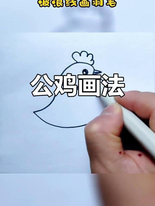 简单公鸡简笔画教程
