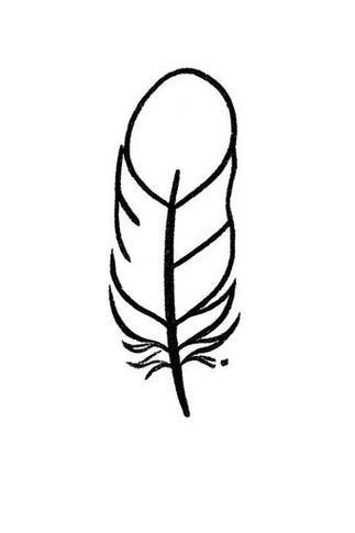 羽毛简笔画简单又美观