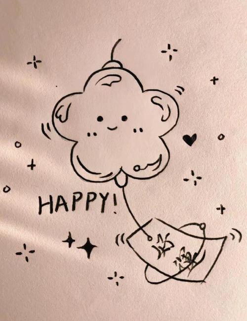 可可爱爱的ins风简笔画