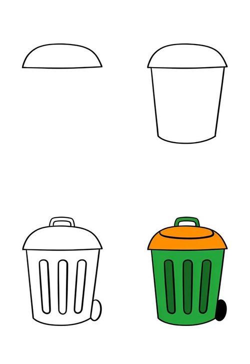 垃圾箱简笔画来啦
