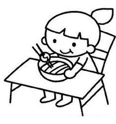 去吃饭的客人简笔画简笔画图片大全爱个性