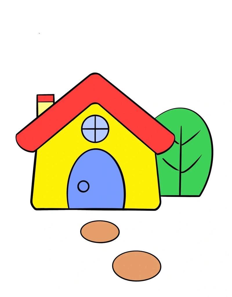 房子简笔画简笔画奇思妙想想画就画画个小画抖音