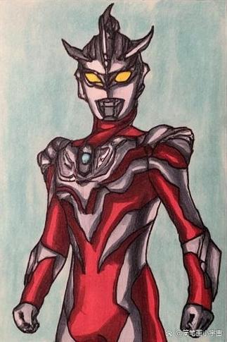 艾克斯奥特曼图片简笔画