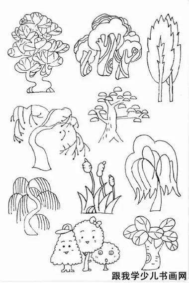 枯萎的花简笔画