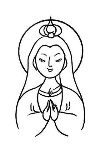 观音菩萨简笔画法