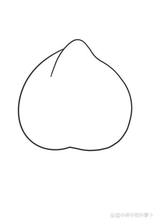 简笔画教程分享水蜜桃