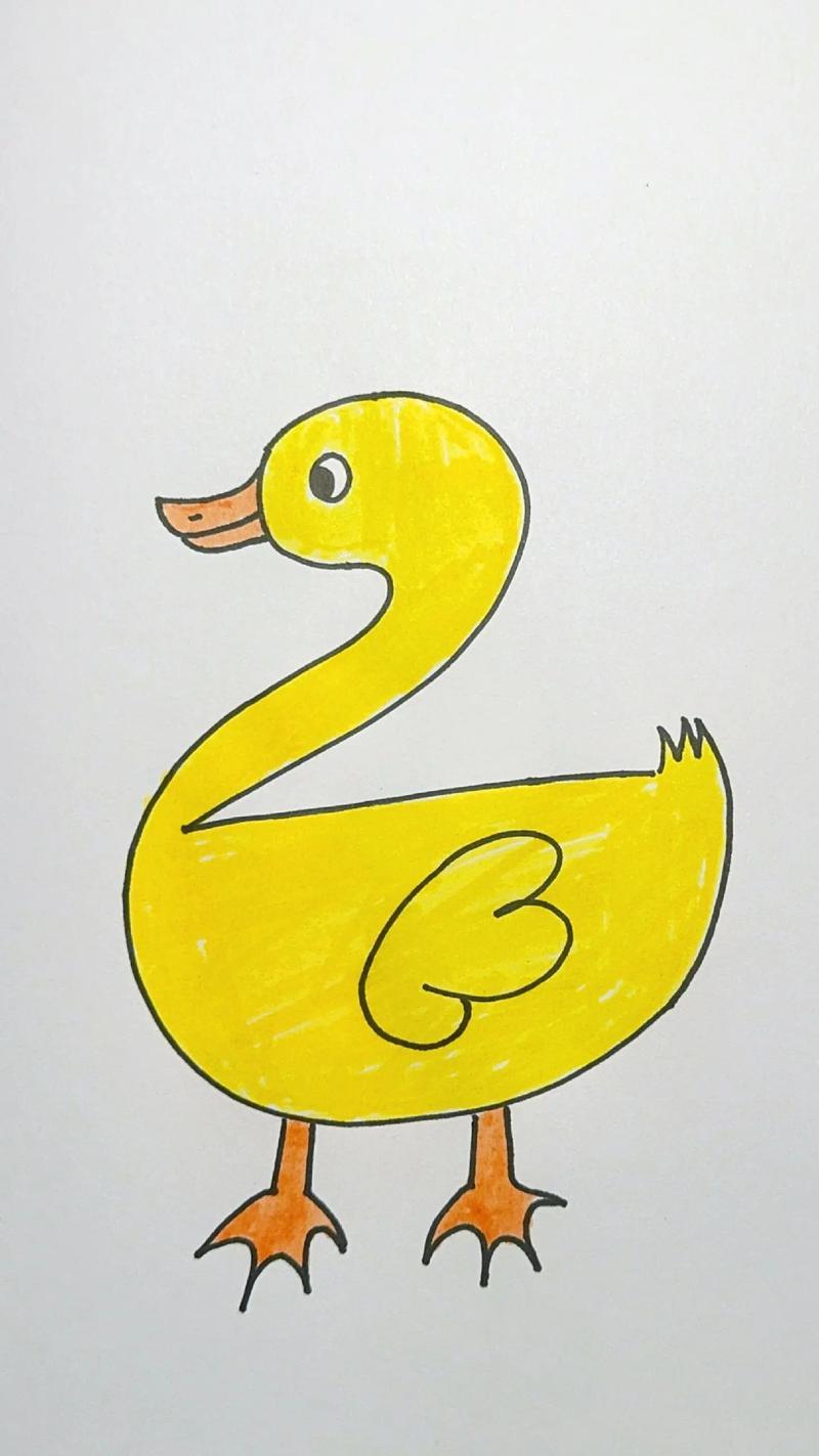 教你用数字2画可爱的小鸭子附上详细教程图文伙伴计划20抖音