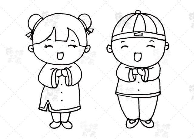 简单易画的春节主题简笔画素材合集