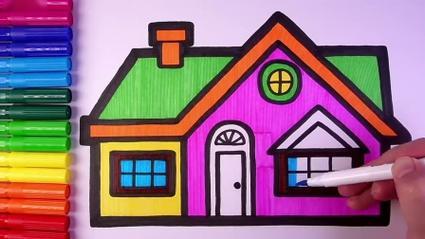 简笔画今天让我们来画大房子