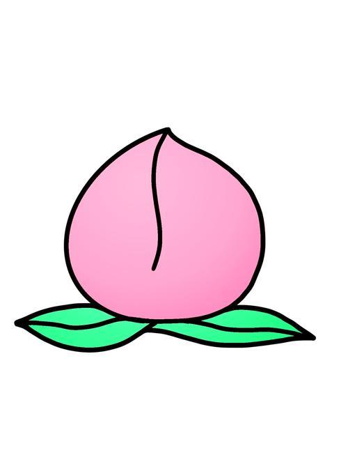 桃子简笔画教程来啦