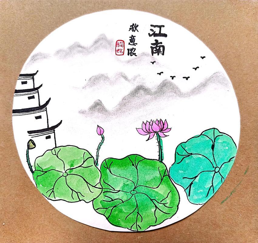 江南水乡简笔画