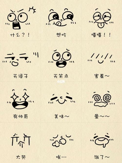 jin小卷儿简笔画纸条表情包传纸条表情包可爱表情包