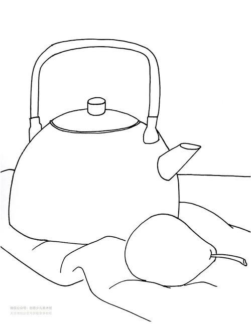 儿童画教程静物装饰线描画静物之美