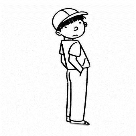 简笔画男孩侧身娃娃简笔画男孩卡通男孩侧面简笔画男孩侧脸画像简笔画