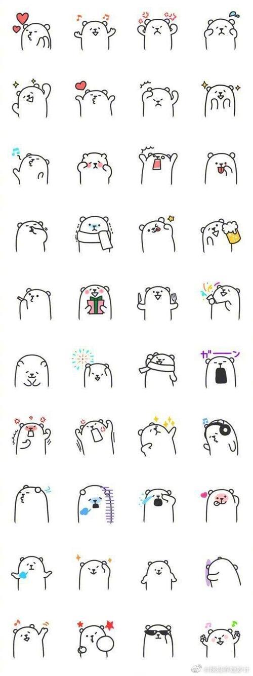 超实用的简笔画小素材手帐手抄报都可以用哦