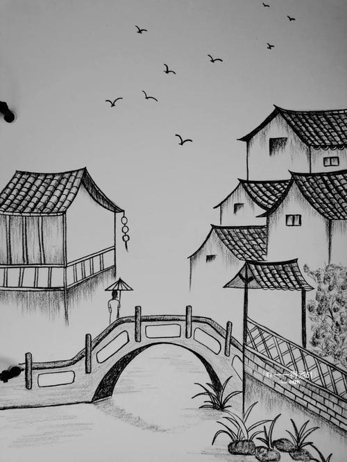 江南烟雨江南乡温柔佳人温柔水寻找小红书绘画大神我的绘画成长史