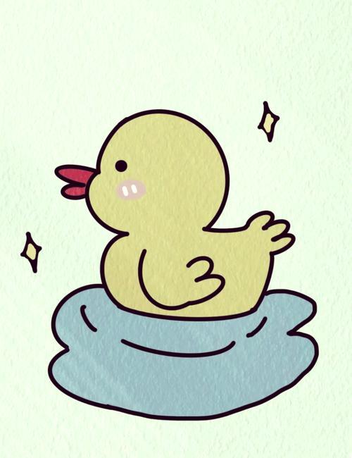 小鸭子简笔画教程