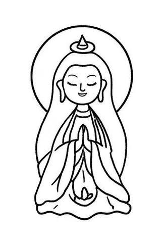 观音菩萨q版简笔画