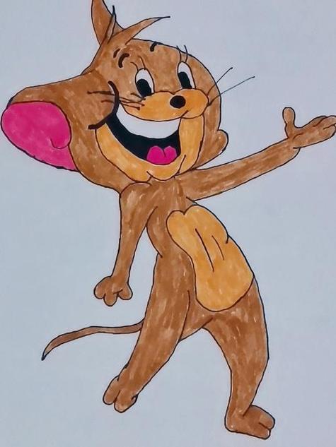幼儿园简笔画猫和老鼠