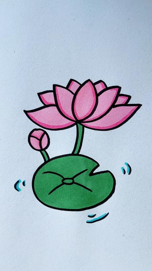 荷花这样画太简单了