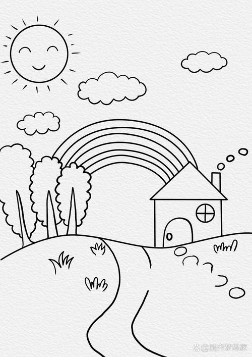 我的家乡儿童画