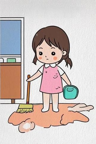 打扫我的房间简笔画来啦