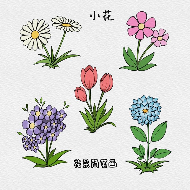 春日花开花朵简笔画学会了快去试试吧图文伙伴计划202抖音