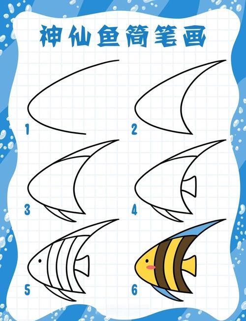 神仙鱼简笔画教程